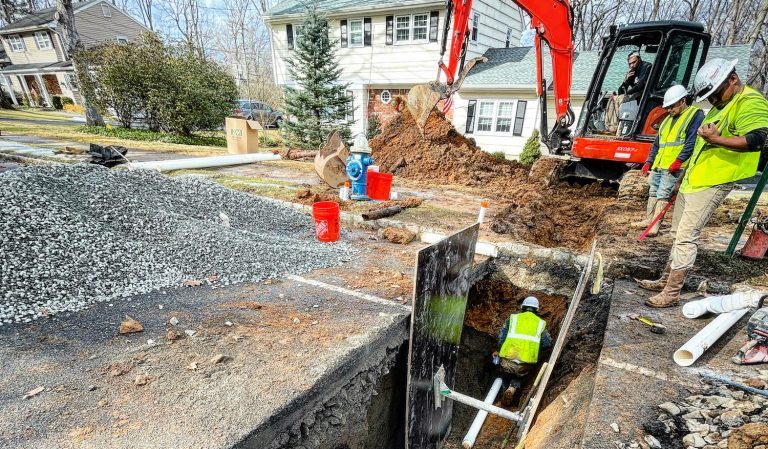 Sewer Repair workers on the job in New Jersey