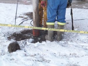 Hydro-excavation is highly suited to working in cold temperatures 